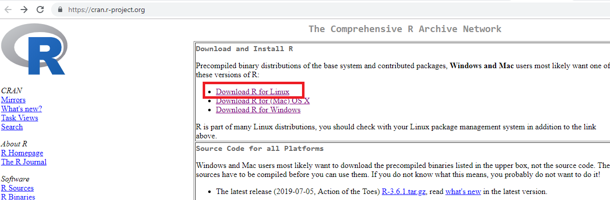 \label{fig:linux1}Download em Linux
