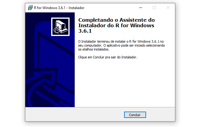 \label{fig:windows11}Pronto: R instalado