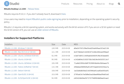 \label{fig:rsmac2}Site para download do RStudio para Mac